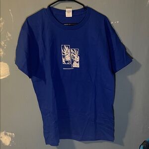 Dragon Ball Z Embroidered Blue Graphic T-Shirt
